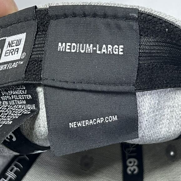 Dallas Cowboys New Era 39thirty Hat Med Large Fitted Grey Blue Cap - Picture 13 of 13